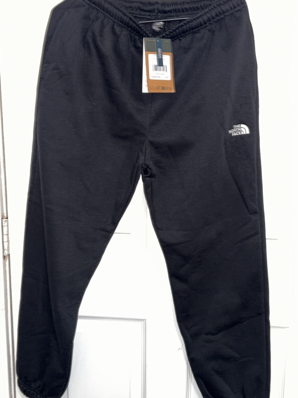 The North Face Black Men's Fleece Joggers with Logo